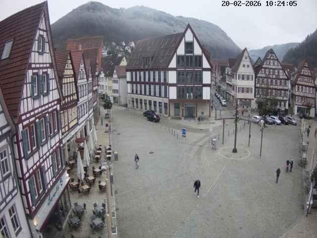 Archiv Foto Webcam Marktplatz von Bad Urach