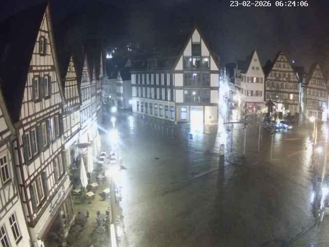Archiv Foto Webcam Marktplatz von Bad Urach