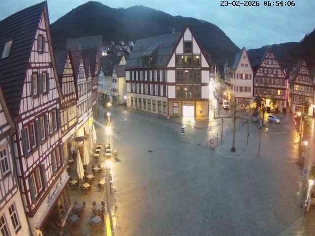Archiv Foto Webcam Marktplatz von Bad Urach