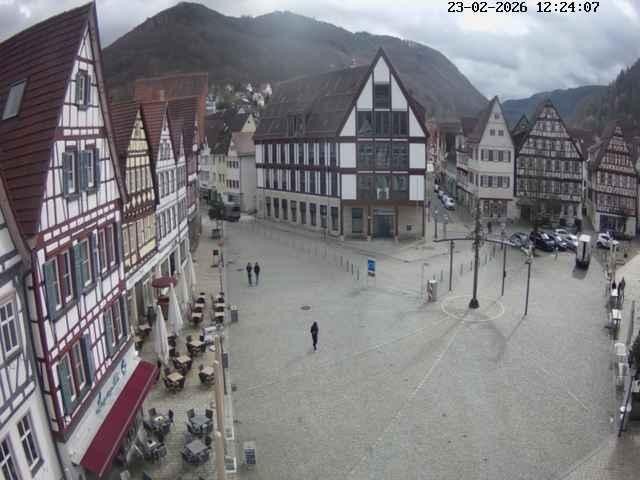 Archiv Foto Webcam Marktplatz von Bad Urach