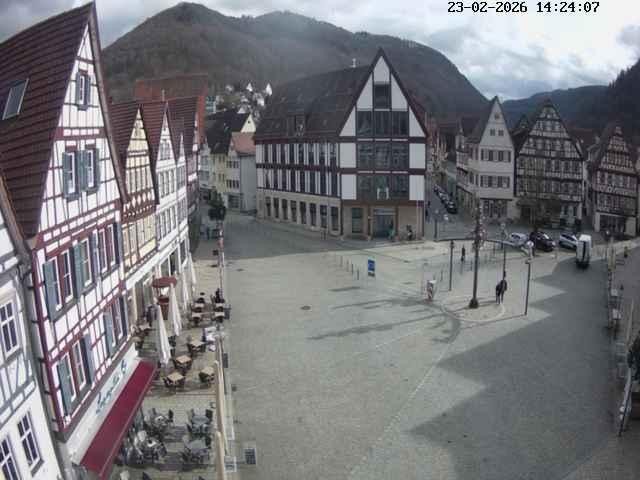 Archiv Foto Webcam Marktplatz von Bad Urach