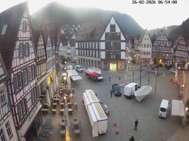 Archived image Webcam Bad Urach Market Square