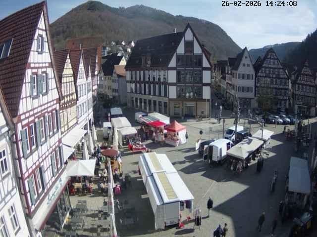 Archived image Webcam Bad Urach Market Square