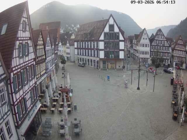 Archiv Foto Webcam Marktplatz von Bad Urach