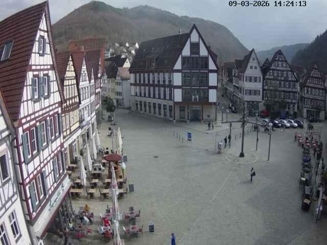Archiv Foto Webcam Marktplatz von Bad Urach
