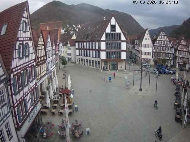 Archiv Foto Webcam Marktplatz von Bad Urach