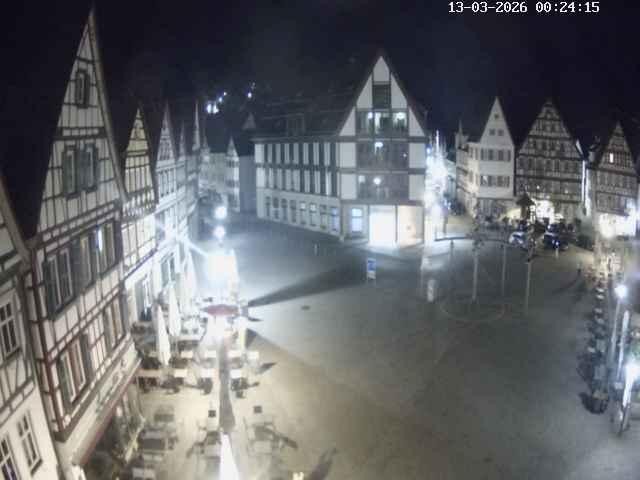 Archiv Foto Webcam Marktplatz von Bad Urach