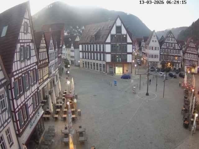 Archiv Foto Webcam Marktplatz von Bad Urach