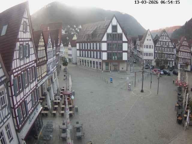Archiv Foto Webcam Marktplatz von Bad Urach