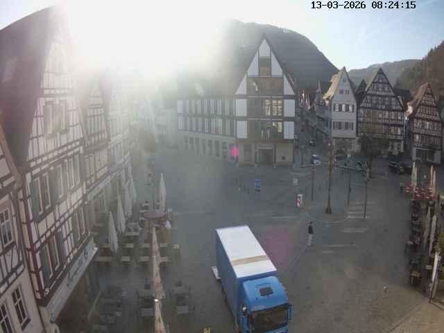 Archiv Foto Webcam Marktplatz von Bad Urach