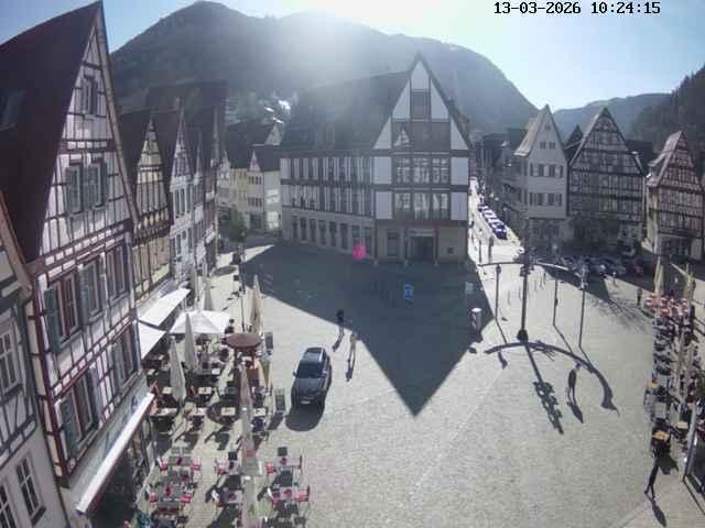 Archiv Foto Webcam Marktplatz von Bad Urach