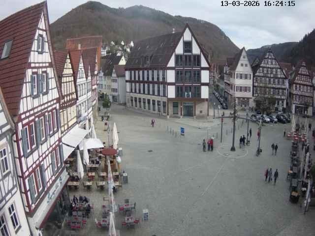 Archiv Foto Webcam Marktplatz von Bad Urach