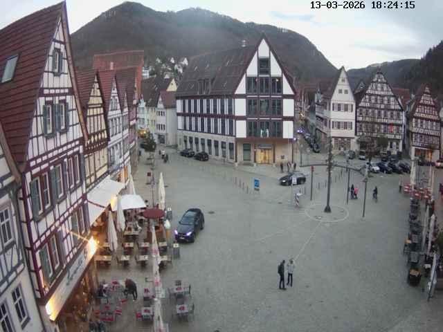 Archiv Foto Webcam Marktplatz von Bad Urach