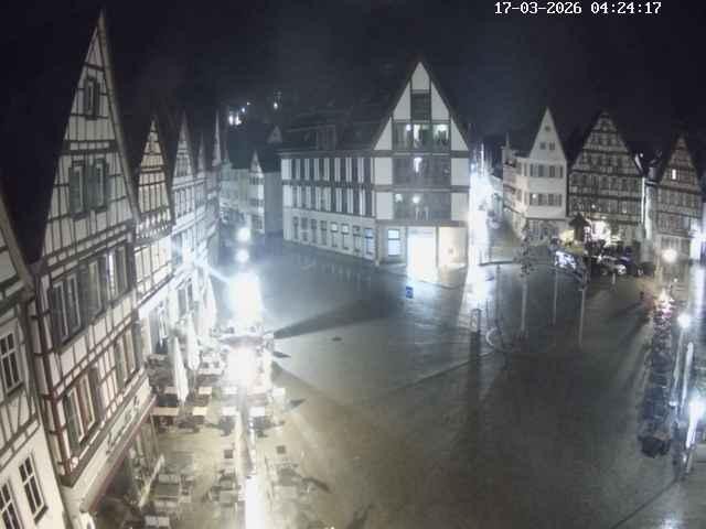 Archiv Foto Webcam Marktplatz von Bad Urach