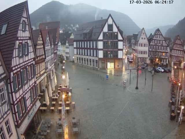 Archiv Foto Webcam Marktplatz von Bad Urach