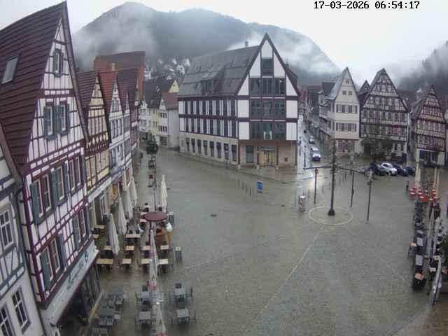 Archiv Foto Webcam Marktplatz von Bad Urach