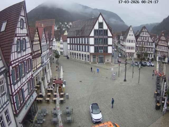 Archiv Foto Webcam Marktplatz von Bad Urach
