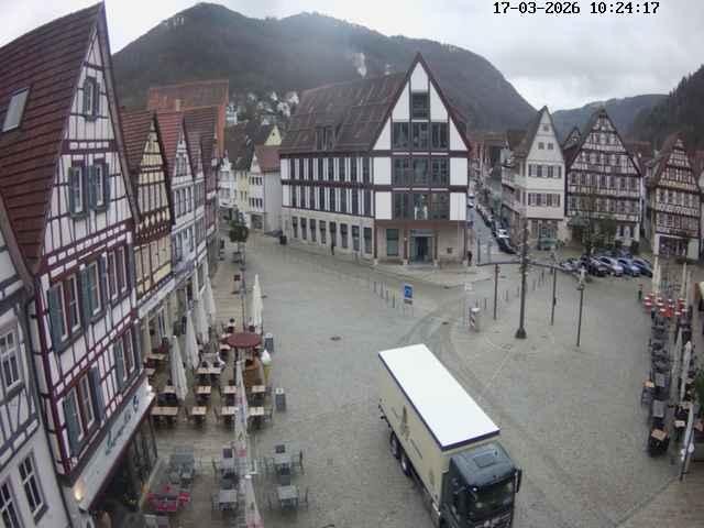 Archiv Foto Webcam Marktplatz von Bad Urach