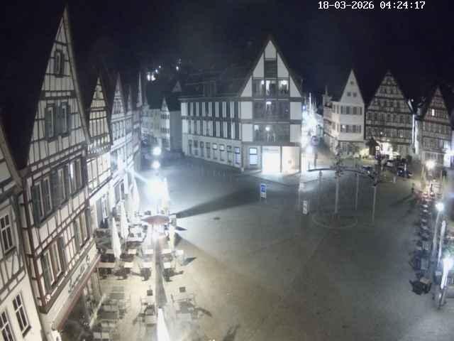 Archiv Foto Webcam Marktplatz von Bad Urach