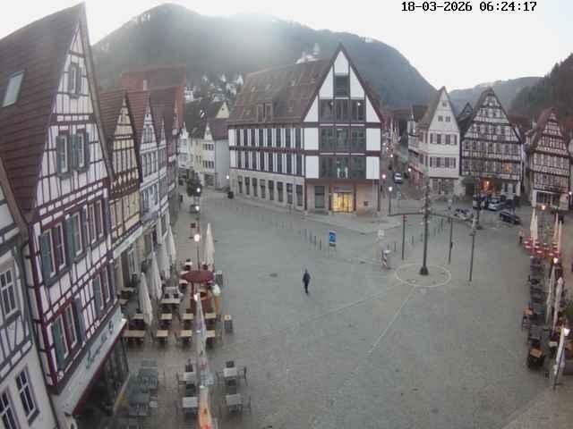 Archived image Webcam Bad Urach Market Square