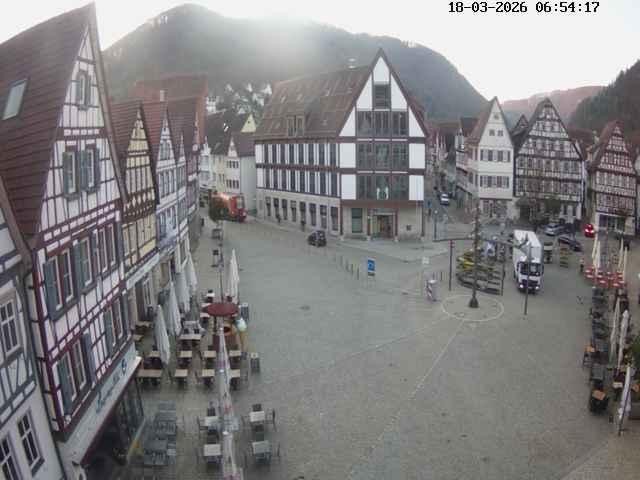 Archived image Webcam Bad Urach Market Square