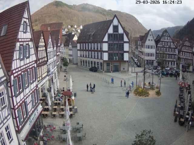 Archiv Foto Webcam Marktplatz von Bad Urach