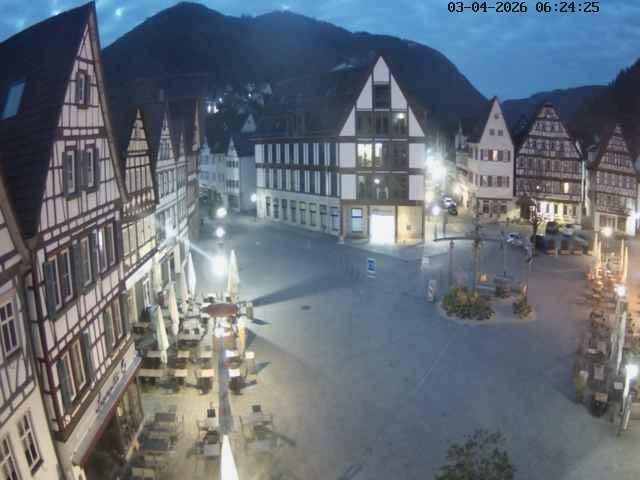Archiv Foto Webcam Marktplatz von Bad Urach