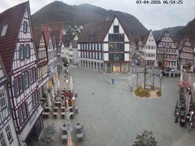 Archiv Foto Webcam Marktplatz von Bad Urach