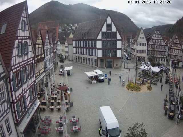 Archiv Foto Webcam Marktplatz von Bad Urach