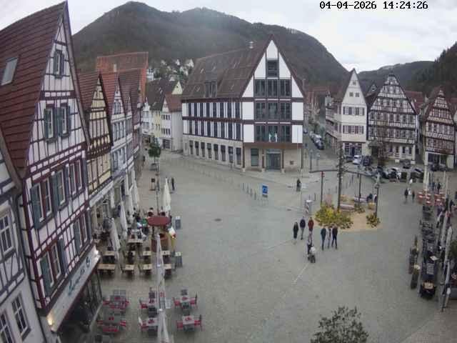 Archiv Foto Webcam Marktplatz von Bad Urach