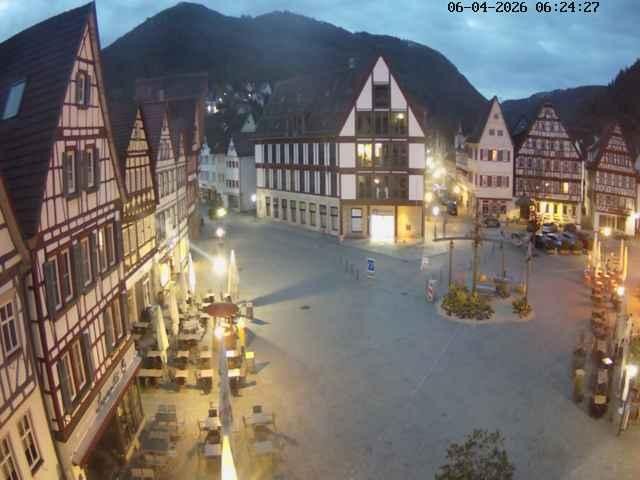 Archiv Foto Webcam Marktplatz von Bad Urach