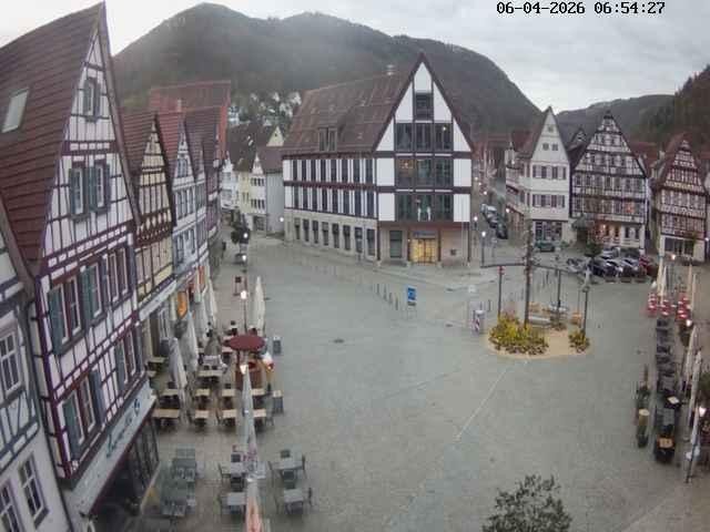 Archiv Foto Webcam Marktplatz von Bad Urach