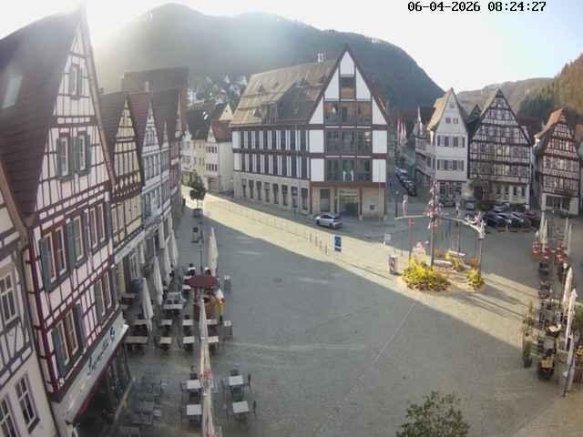 Archiv Foto Webcam Marktplatz von Bad Urach