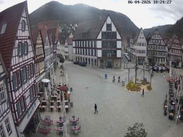 Archiv Foto Webcam Marktplatz von Bad Urach