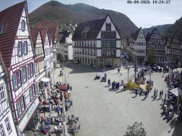 Archiv Foto Webcam Marktplatz von Bad Urach