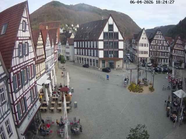Archiv Foto Webcam Marktplatz von Bad Urach