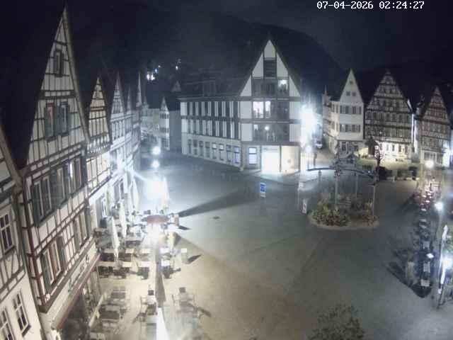 Archiv Foto Webcam Marktplatz von Bad Urach