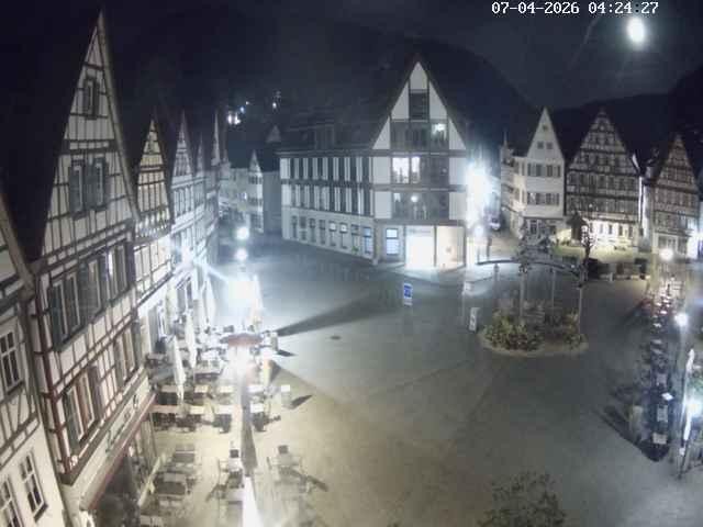 Archiv Foto Webcam Marktplatz von Bad Urach