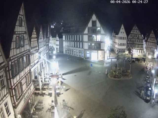 Archiv Foto Webcam Marktplatz von Bad Urach