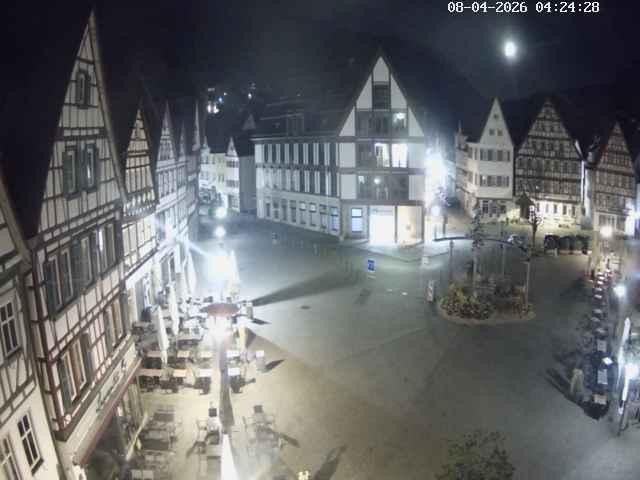 Archiv Foto Webcam Marktplatz von Bad Urach