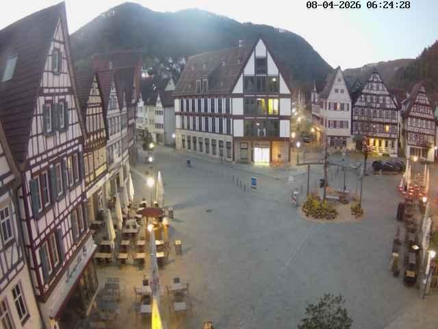 Archiv Foto Webcam Marktplatz von Bad Urach