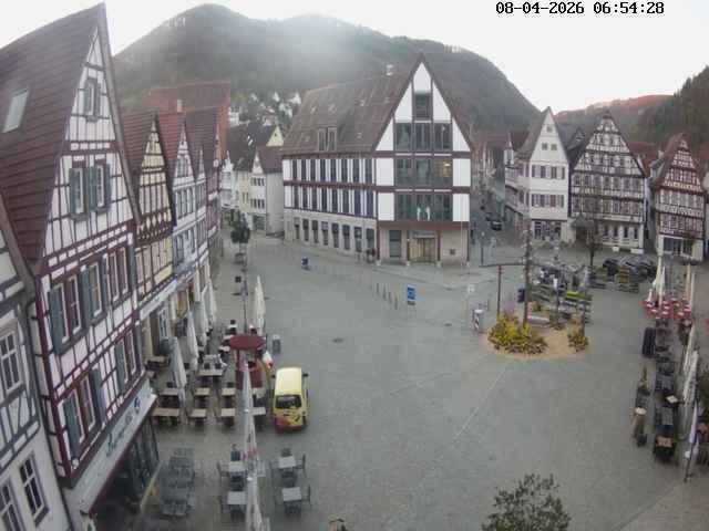 Archiv Foto Webcam Marktplatz von Bad Urach