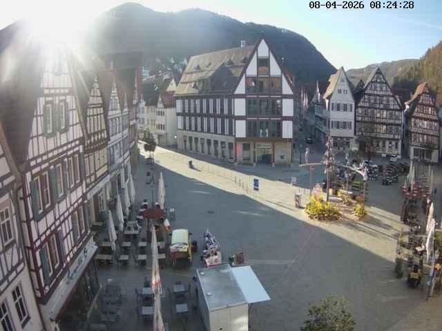 Archiv Foto Webcam Marktplatz von Bad Urach
