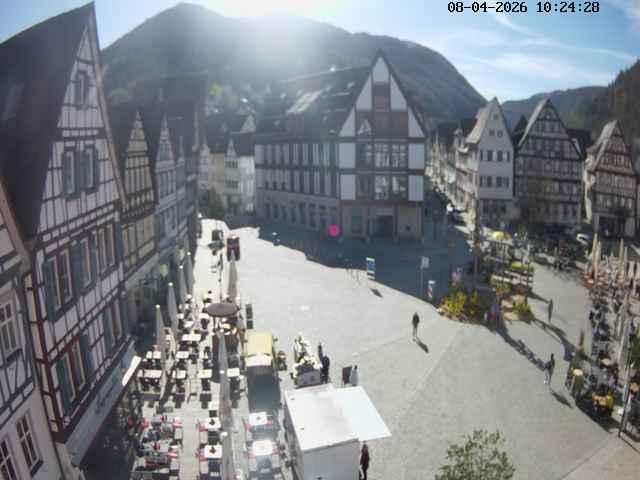 Archiv Foto Webcam Marktplatz von Bad Urach