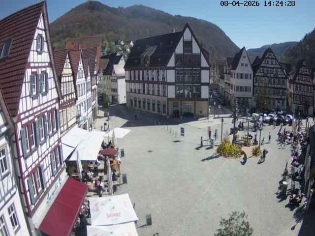 Archiv Foto Webcam Marktplatz von Bad Urach