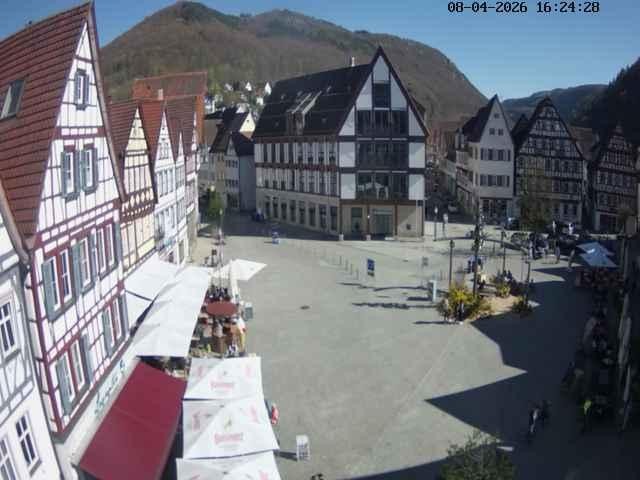 Archiv Foto Webcam Marktplatz von Bad Urach
