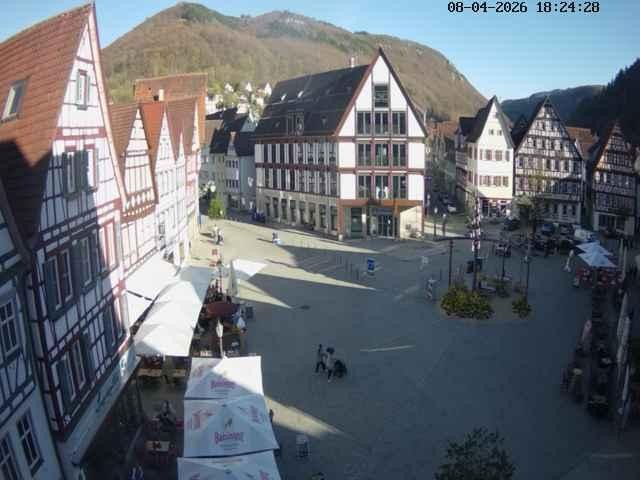 Archiv Foto Webcam Marktplatz von Bad Urach