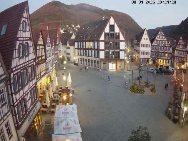 Archiv Foto Webcam Marktplatz von Bad Urach