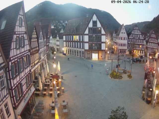 Archived image Webcam Bad Urach Market Square