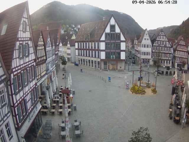 Archived image Webcam Bad Urach Market Square